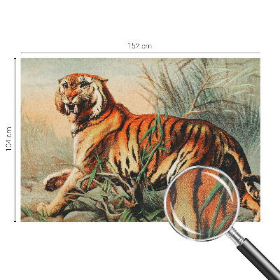 Fototapete nach Maß mit einem naturgetreuen Tigermotiv