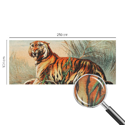 Fototapete nach Maß mit einem naturgetreuen Tigermotiv