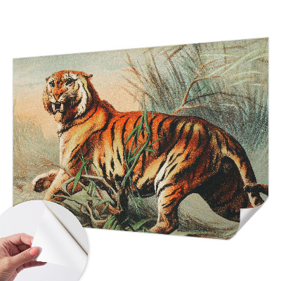 Fototapete nach Maß mit einem naturgetreuen Tigermotiv