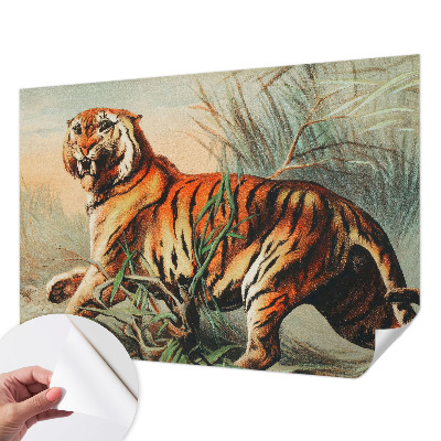 Fototapete nach Maß mit einem naturgetreuen Tigermotiv