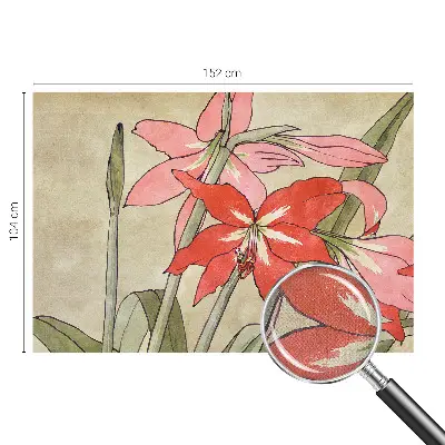 Moderne Fototapete nach Maß mit Motiv aus Taglilienblüten