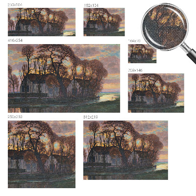 Motivtapete fürs Wohnzimmer Abendlandschaft