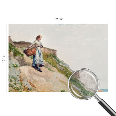 Selbstklebende Fototapete fürs Wohnzimmer mit weiblicher Landschaft