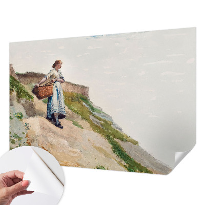 Selbstklebende Fototapete fürs Wohnzimmer mit weiblicher Landschaft