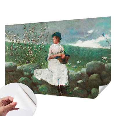 Selbstklebende Fototapete fürs Schlafzimmer Blumenfrieden