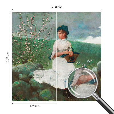 Selbstklebende Fototapete fürs Schlafzimmer Blumenfrieden