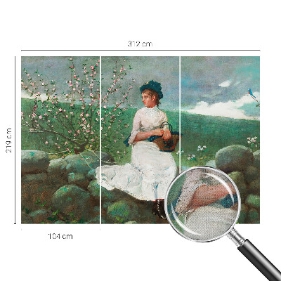 Selbstklebende Fototapete fürs Schlafzimmer Blumenfrieden