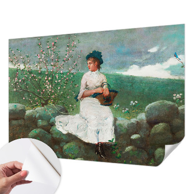 Selbstklebende Fototapete fürs Schlafzimmer Blumenfrieden