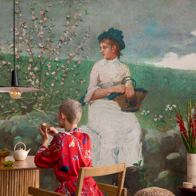 Selbstklebende Fototapete fürs Schlafzimmer Blumenfrieden