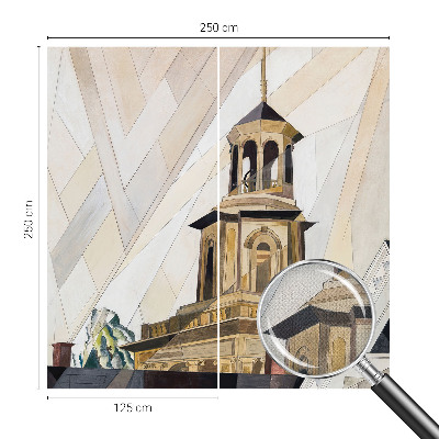 92D-Fototapete mit architektonischem Turmmotiv