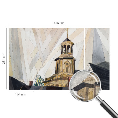 92D-Fototapete mit architektonischem Turmmotiv