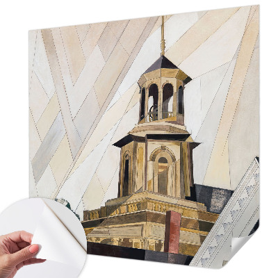 92D-Fototapete mit architektonischem Turmmotiv