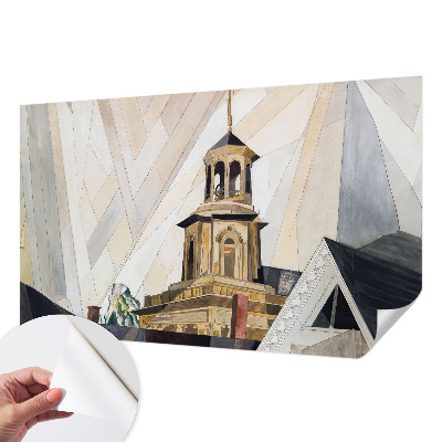 92D-Fototapete mit architektonischem Turmmotiv