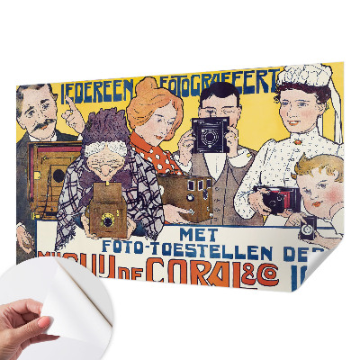 Selbstklebende Fototapete fürs Kinderzimmer mit Foto-Motiv für Fotografiebegeisterte