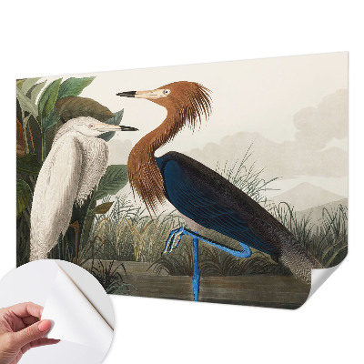 Fototapete nach Maß Vögel in Pflanzen