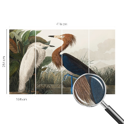 Fototapete nach Maß Vögel in Pflanzen