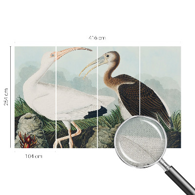 92D-Fototapete fürs Schlafzimmer mit einem Vogelpaar als Motiv
