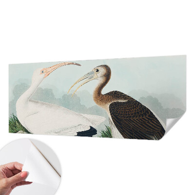 92D-Fototapete fürs Schlafzimmer mit einem Vogelpaar als Motiv