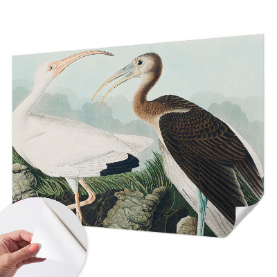 92D-Fototapete fürs Schlafzimmer mit einem Vogelpaar als Motiv
