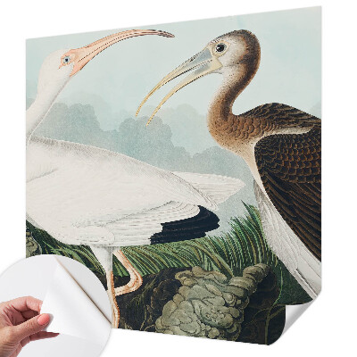 92D-Fototapete fürs Schlafzimmer mit einem Vogelpaar als Motiv