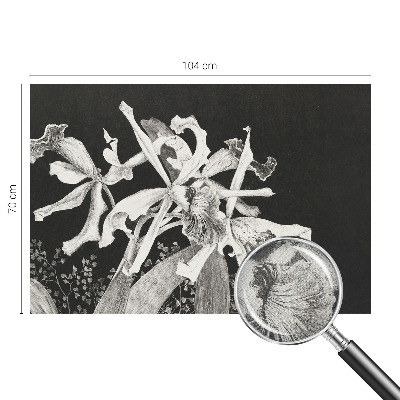 Vintage tapete Orchideenillustration