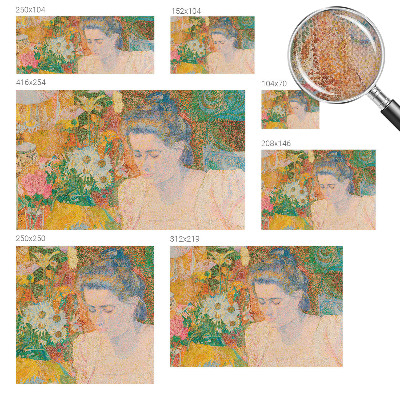 Selbstklebende Fototapete für die Wand Blumenporträt