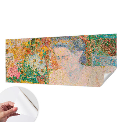 Selbstklebende Fototapete für die Wand mit Blumenporträt