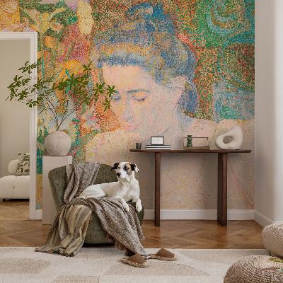 Selbstklebende Fototapete für die Wand Blumenporträt