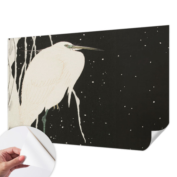 Selbstklebende Fototapete mit Wintervogel-Motiv