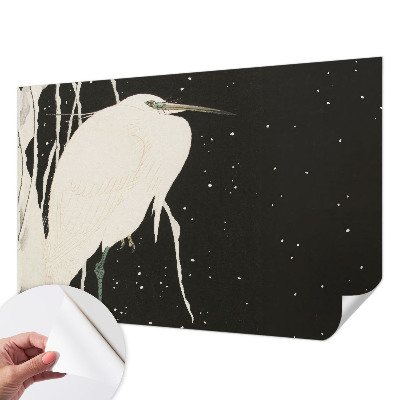 Selbstklebende Fototapete mit Wintervogel-Motiv
