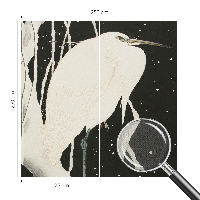 Selbstklebende Fototapete mit Wintervogel-Motiv