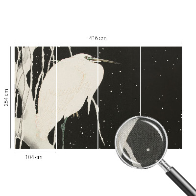 Selbstklebende Fototapete mit Wintervogel-Motiv