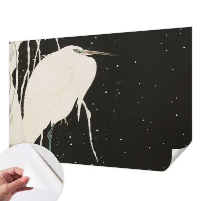 Selbstklebende Fototapete mit Wintervogel-Motiv