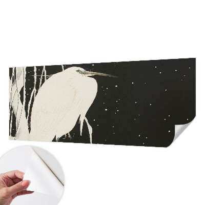 Selbstklebende Fototapete mit Wintervogel-Motiv