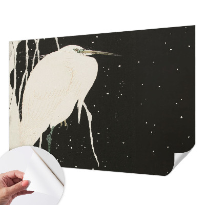 Selbstklebende Fototapete mit Wintervogel-Motiv