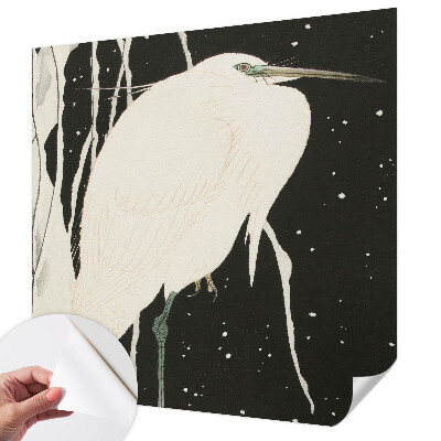 Selbstklebende Fototapete mit Wintervogel-Motiv