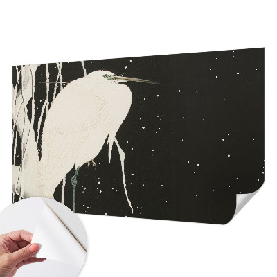 Selbstklebende Fototapete mit Wintervogel-Motiv
