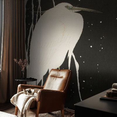 Selbstklebende Fototapete mit Wintervogel-Motiv