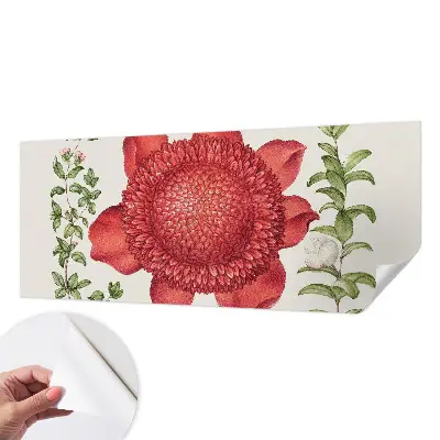 97D-Fototapete fürs Schlafzimmer mit floralem Motiv in eleganter Optik