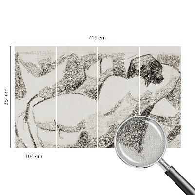 Selbstklebende Fototapete fürs Wohnzimmer Eine lügnerische Figur