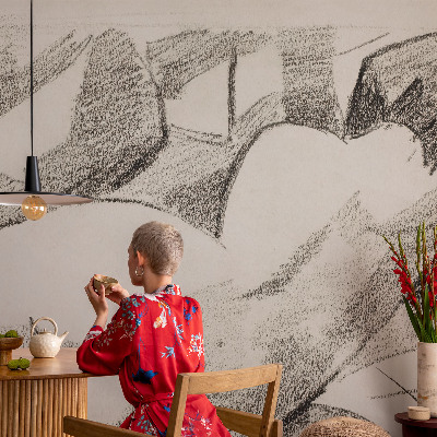 Selbstklebende Fototapete fürs Wohnzimmer Eine lügnerische Figur