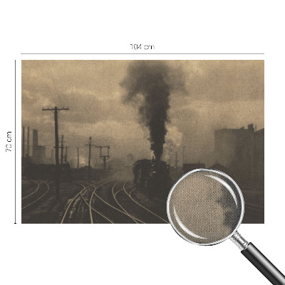 93D-Fototapete fürs Wohnzimmer mit Motiv einer Industrielandschaft