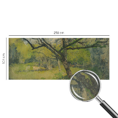 93D-Fototapete fürs Schlafzimmer mit einer grünen Landschaft