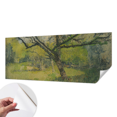 93D-Fototapete fürs Schlafzimmer mit einer grünen Landschaft