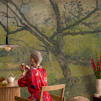 93D-Fototapete fürs Schlafzimmer Grüne Landschaft