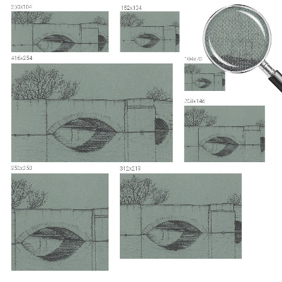 Moderne Fototapete nach Maß Bogenbrücke