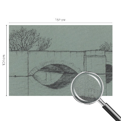 Moderne Fototapete nach Maß mit Motiv einer Bogenbrücke