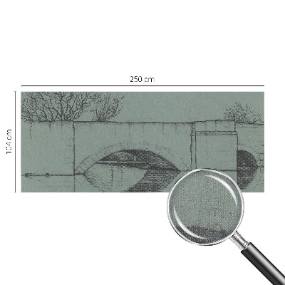 Moderne Fototapete nach Maß mit Motiv einer Bogenbrücke