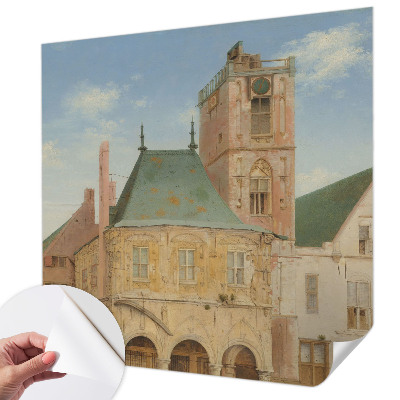 Motivtapete fürs Wohnzimmer mit Motiv des historischen Rathauses