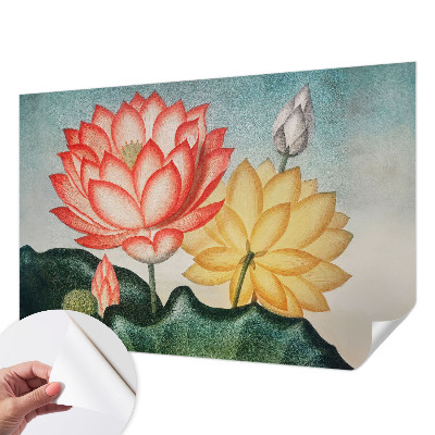 Selbstklebende Fototapete mit Motiv aus Lotusblumen